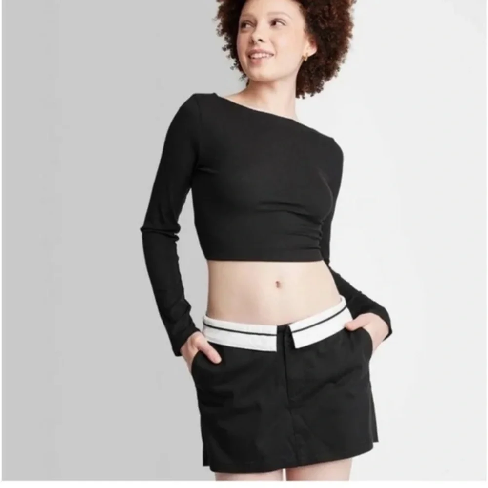 NWOT Wild Fable Foldover Chino Skort